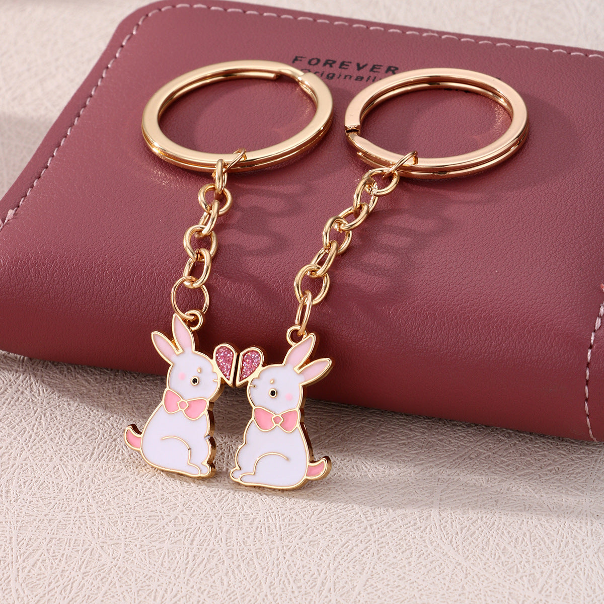 Wholesale Alloy Cartoon Rabbit Keychain
